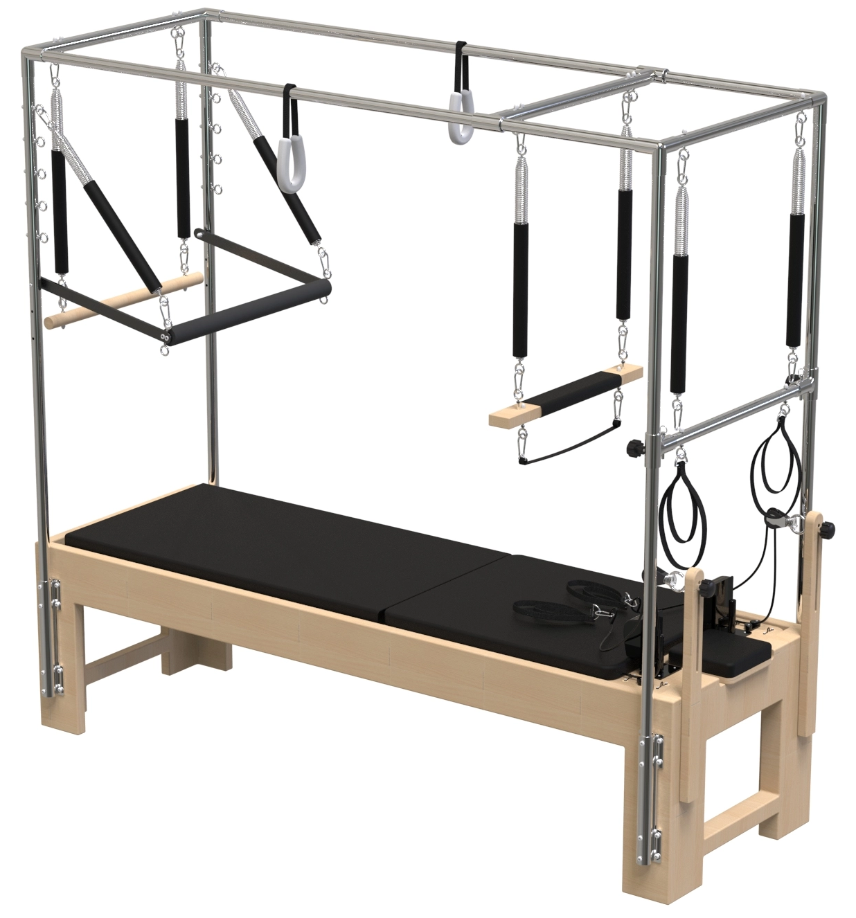 Captian Wood Pilates Reformer With Full Trapeze For Commercial Use